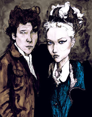 Danny Roberts and Gemma Ward
