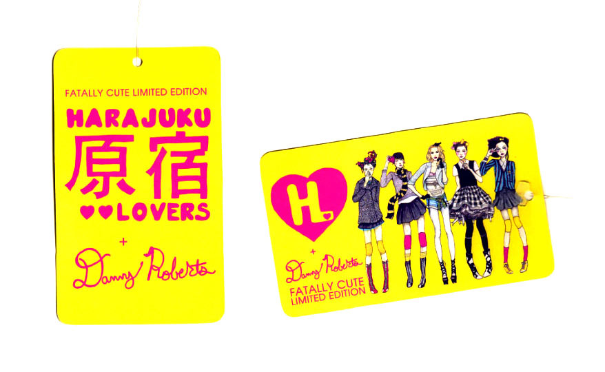 Hang Tag for Danny Roberts Fatally Cute Limited Edition for Gwen Stefani Harajuku Lovers