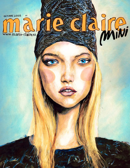 This image is Artist Danny Roberts Marie Claire Spain Cover
