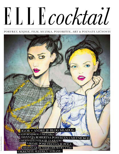Artist Danny roberts Feature Cover page in Elle Kroatia