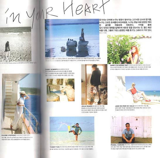 Artist Danny Roberts Feature in Vogue Girl Korea july 2011 on vacation